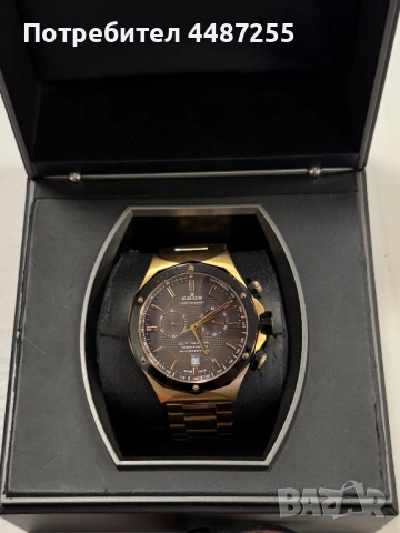 Часовник Edox в отлично състояние, снимка 2 - Мъжки - 52382254