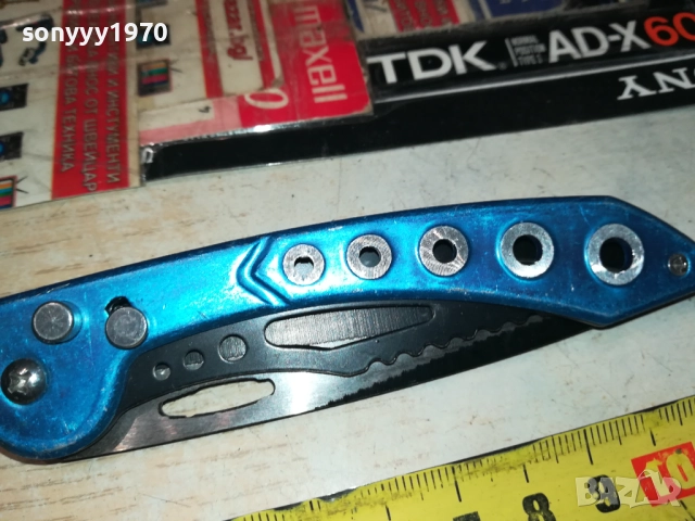 СИНЯ МЕТАЛНА НОЖКА-АВТОМАТИЧНА 0509251709, снимка 6 - Оборудване и аксесоари за оръжия - 51618125