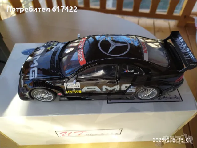 1:18  Mercedes Benz CLK-DTM AMG #2 Jean Alesi Maisto, снимка 6 - Колекции - 49025799