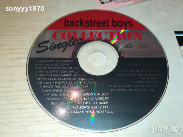 BACKSTREET BOYS CD 1607241008, снимка 1 - CD дискове - 46594417