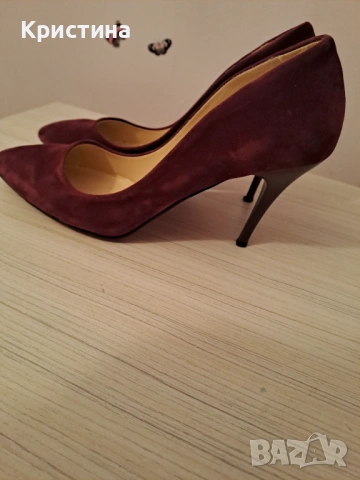 Обувки  с ток естествен кожа, снимка 4 - Дамски обувки на ток - 53326864