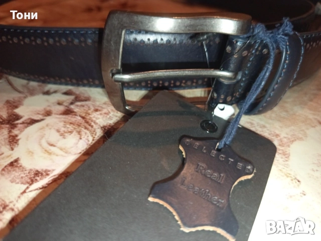 SELECTED MENSWEAR Нов Мъжки Колан Изцяло от Естествена Кожа с Етикет 120см., снимка 10 - Колани - 53486008