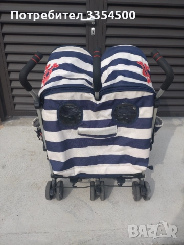 Количка за близнаци Cosatto Supa Dupa Twin Ahoy , снимка 6 - Детски колички - 51644579