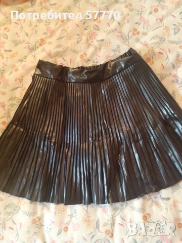 Дамска страхотна кожена поличка