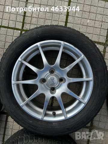 Джанти с гуми 4х100, снимка 4 - Гуми и джанти - 52555200