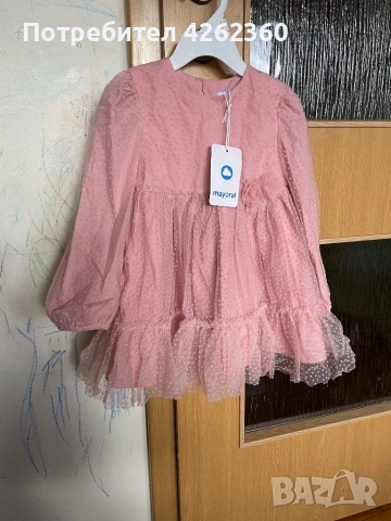 Детска ефирна рокля с нежен тюл Mayoral Майорал номер 98 за 36 месеца, снимка 4 - Детски рокли и поли - 53654362