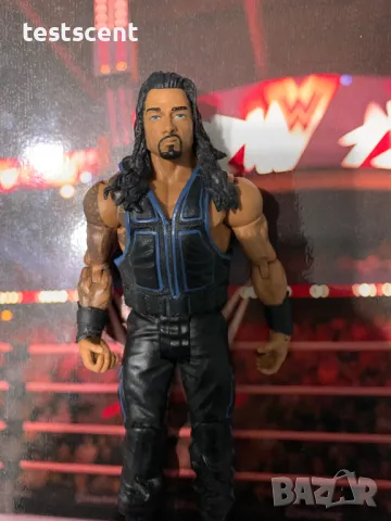 Екшън фигура WWE Roman Reigns Роман Рейнс играчка Basic Mattel figure black blue, снимка 7 - Колекции - 48509203