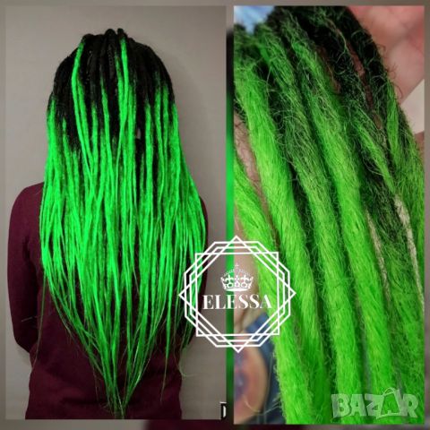 👑 💗Двойни Расти / Дредове за Коса Дизайн - Double Ended Dreadlock , Ръчно Плетени Расти КОД : 0278, снимка 4 - Аксесоари за коса - 45339427