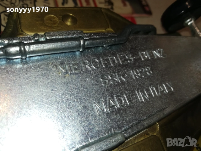 MERCEDES-BENZ SSK 1928-MADE IN ITALY ВНОС SWISS 2109251732, снимка 16 - Антикварни и старинни предмети - 51787788