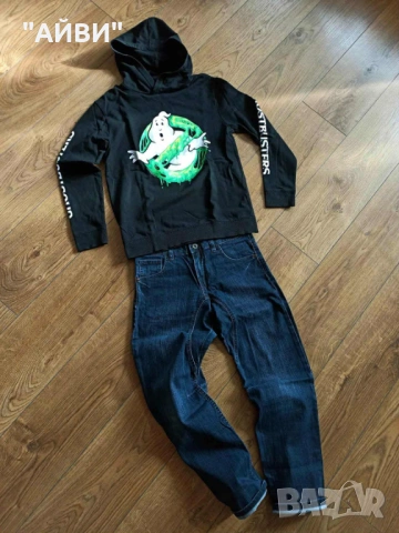 Детски маркови дънки и блузка, снимка 9 - Детски панталони и дънки - 53067556