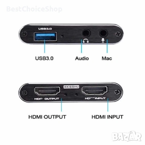 HDMI - USB 3.0 Video Capture Card Game Live Streaming видео кепчър, снимка 8 - Друга електроника - 54088259