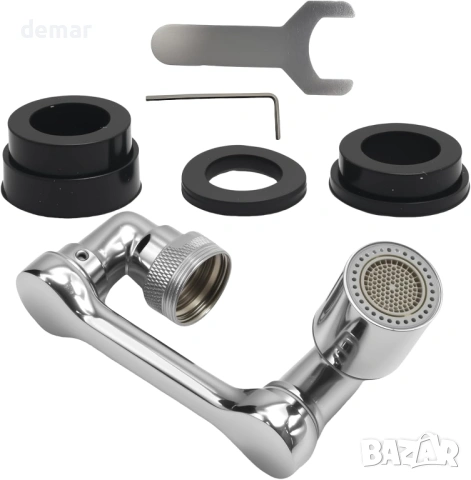 Въртящ се на 1080° удължен аератор, двупосочен водоспестяващ аератор за кран, снимка 4 - Смесители - 53718676