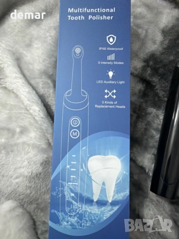 Комплект за избелване на зъби, полираща машина с 5 сменяеми глави и 5 режима, IPX6, снимка 9 - Други - 52131014