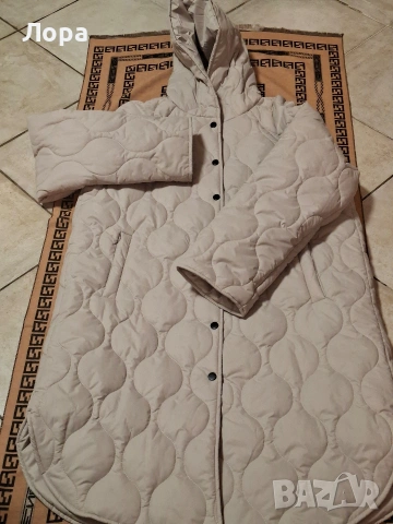 Дълго дамско яке с качулка , снимка 5 - Якета - 53248504