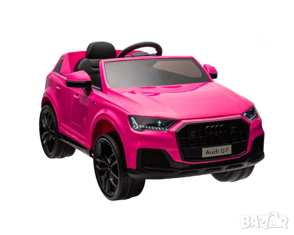 Акумулаторна кола Licensed Audi Q7 Pink + батерия 12V7AH, снимка 5 - Детски велосипеди, триколки и коли - 47881964