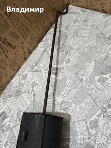 Стар уред за изпичане на  пуканки на огън,или кафе  , снимка 4 - Други ценни предмети - 52706493