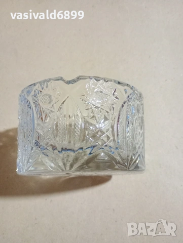 Кристален пепелник , снимка 3 - Други - 53749165