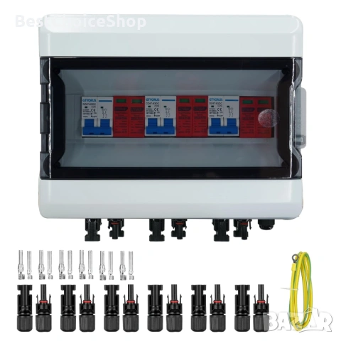 Защита от пренапрежение, PV DC изолатор, мълниезащита, DC 3-струнен прекъсвач, 500V 25A