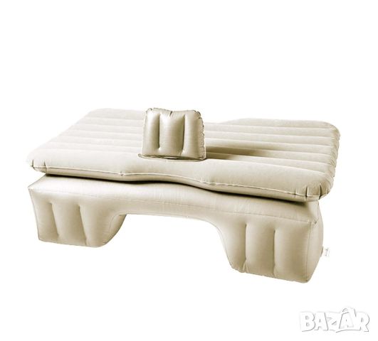 Бежово надуваемо легло за автомобил за задна седалка матрак, снимка 4 - Аксесоари и консумативи - 45654679