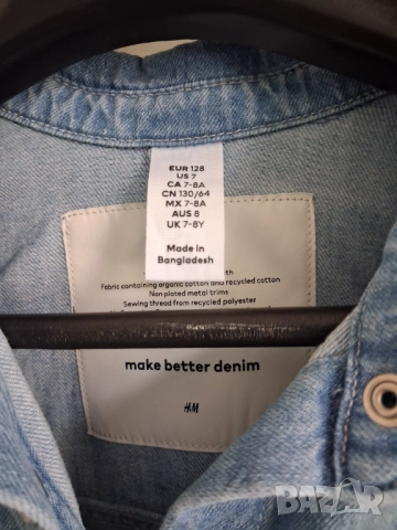 Детска дънкова риза за момче , снимка 3 - Детски ризи - 51843949