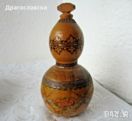  буре бъчва буренце и стара дървена барутница, дървен нож за писма, снимка 7 - Декорация за дома - 28883516