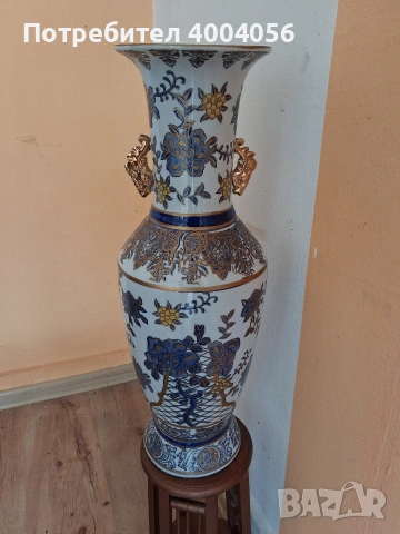 Голяма ваза, снимка 2 - Антикварни и старинни предмети - 53872703