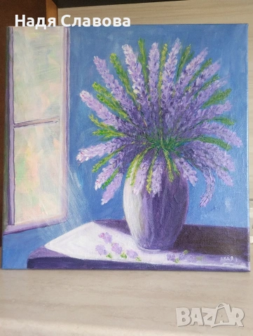 С мирис на лавандула, снимка 2 - Картини - 54105196