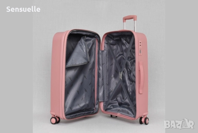 Комплект малък и среден куфар - различни цветове, снимка 7 - Куфари - 52592498