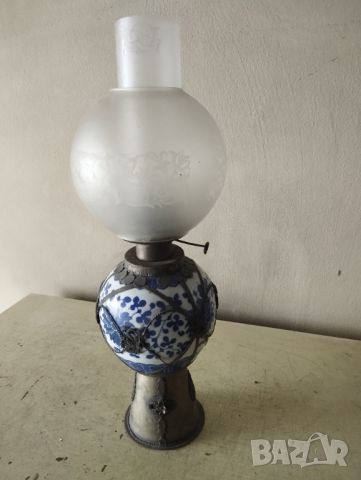 Стара газова лампа, снимка 1 - Други ценни предмети - 45712118