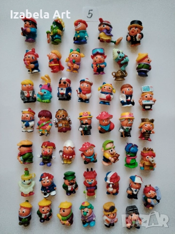 45бр фигури Kinder ФРАНЦУЗИТЕ/стари Киндер играчки от шоколадови яйца 