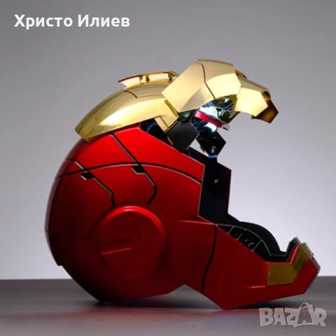 Marvel Моторизирана маска Iron Man MK5 1:1 с гласова команда Роботизирана каска Железния човек, снимка 3 - Друга електроника - 45744142
