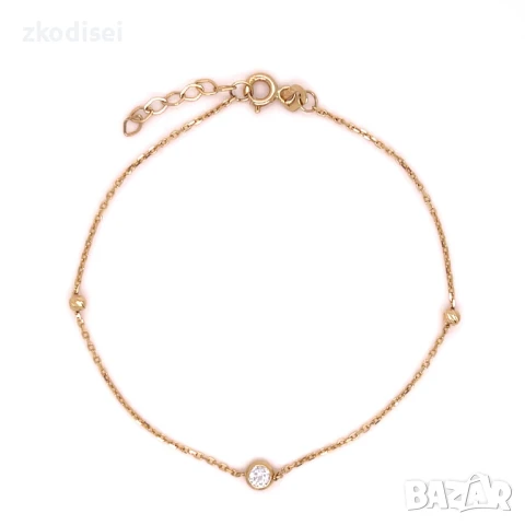 Златна дамска гривна 0,94гр. 18,5см. 14кр. проба:585 модел:33280-1, снимка 1