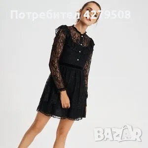 Стилна дантелена рокля ZARA, снимка 4 - Рокли - 47727796