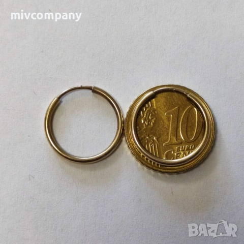 Златни обеци 1.22гр., снимка 4 - Обеци - 53647252