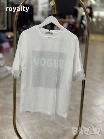 Vogue Бяла Дамска Тениска 