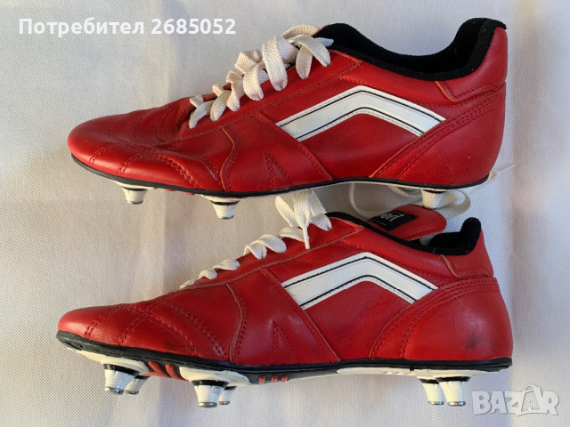 Италиански кожени футболни обувки Severi с шест бутона 41 номер, снимка 5 - Футбол - 45009319
