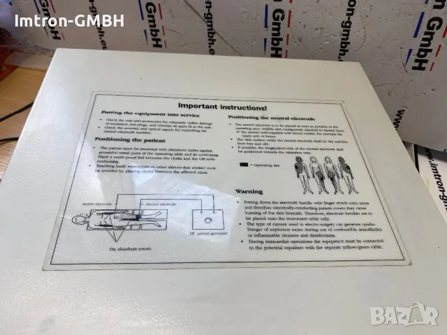 BERCHTOLD Elektrotom 630 Електрохирургичен блок, снимка 6 - Медицинска апаратура - 46999621