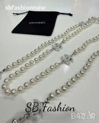 Гердан Chanel в пликче, снимка 2 - Колиета, медальони, синджири - 53912317