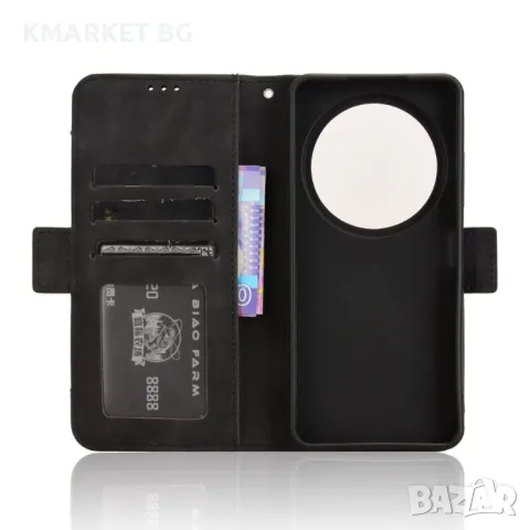 ZTE Blade A75 5G nubia Focus Leather Magnetic Wallet Кожен Калъф и Протектор, снимка 9 - Калъфи, кейсове - 47730370