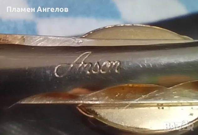 Винтидж щипка, закопчалка за вратовръзка, снимка 4 - Други - 50337685