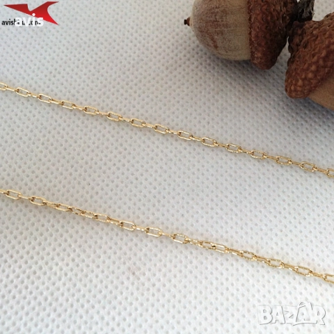 Синджир с 14К златно покритие 254553, снимка 4 - Колиета, медальони, синджири - 52771011
