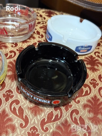 лот от 4 стари винтидж пепелници с лого на уйски и цигари, снимка 3 - Други ценни предмети - 54213499