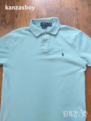 polo ralph lauren polo long sleeve - страхотна мъжка блуза КАТО НОВА ХЛ 100% оригинал точ, снимка 5 - Тениски - 46876351