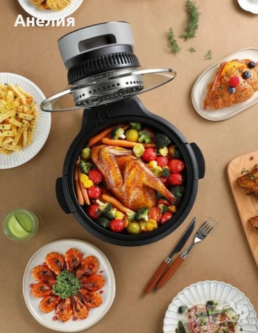 Мощен еър фрайър 5.5L Sokany SK-ZG-8046, снимка 4 - Фритюрници - 53330266