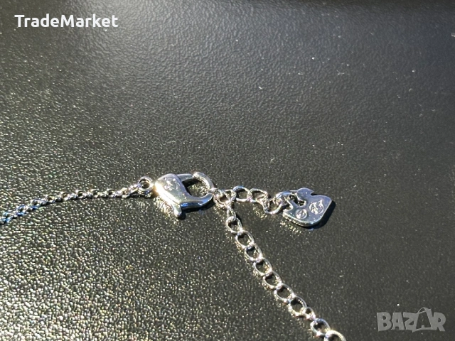 Ново дамско колие Swarovski Swan Necklace Silver с пълна опаковка, снимка 3 - Колиета, медальони, синджири - 54279924