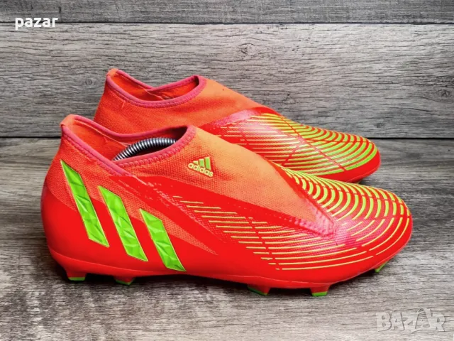 ADIDAS GW1000 Predator Edge 3 FG Оригинални Бутонки Калеври Чорап Без Връзки 43-43.5 27.5см