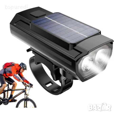 Фар за колело със соларен панел