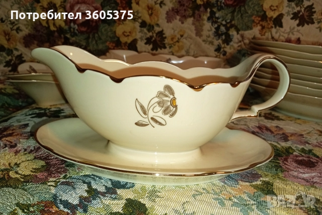 Сервиз за хранене,стар шведски порцелан , снимка 4 - Сервизи - 52653160