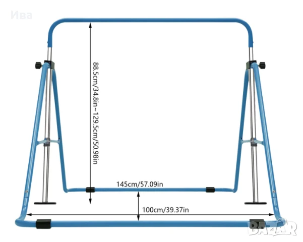 НОВО! Гимнастически лост за деца - Регулируем, висилка гимнастика деца, снимка 5 - Мебели за детската стая - 50536186