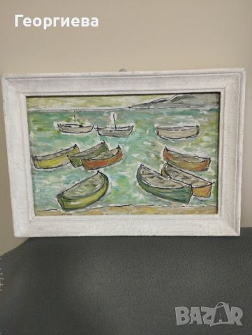 Продавам картина с лодки, снимка 1 - Картини - 45762277